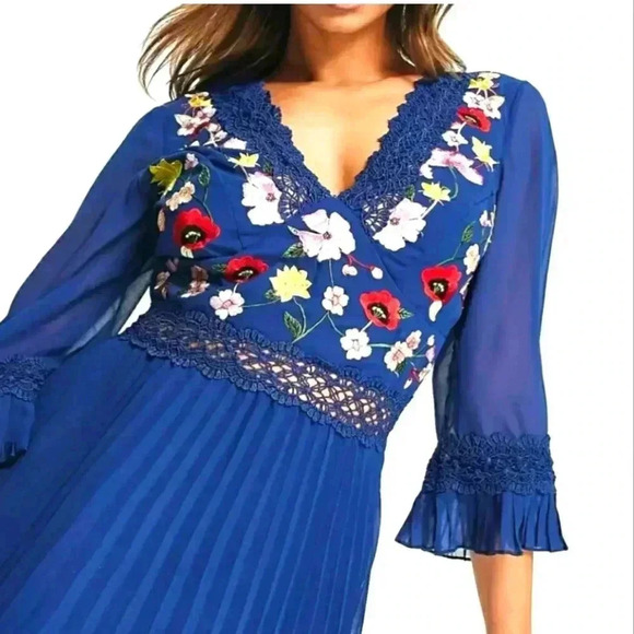 Asos Design embroided dress Wedding Cocktail size 4 - Picture 9 of 16